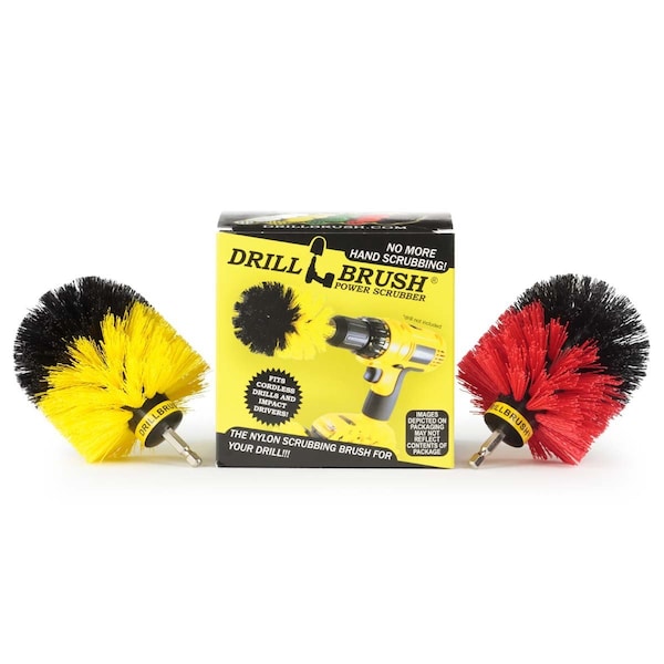 Drill Brush Power Scrubber By Useful Products 4 in W 4 in L Brush, Variety O-S-RY-QC-DB - main